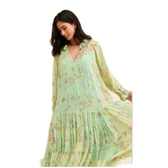 Free People | Dresses | Free People Feeling Groovy Floral Print Maxi Dress S Lime Green Oversized | Poshmark Free People | Dresses | Free People Feeling Groovy Floral Print Maxi Dress S Lime Green Oversized | Poshmark